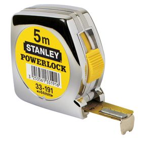 Stanley handgereedschap Rolbandmaat Powerlock 5m - 19mm - 0-33-194 - 0-33-194