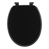 Tendance Toiletbril Breeze - zwart - MDF hout - universeel - standaard wc bril