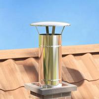 VidaXL Regenbescherming voor schoorsteen zilver 35 x 35 x 20 cm