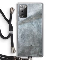 Grey Stone: Samsung Galaxy Note 20 / Note 20 5G Transparant Hoesje met koord