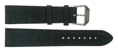 Horlogeband Certina C600015907 Leder Zwart 21mm