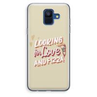 Pizza is the answer: Samsung Galaxy A6 (2018) Transparant Hoesje