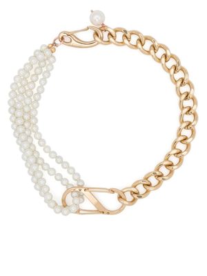 Atu Body Couture x Shir Fine Jewellery collier en chaîne à perles - Or
