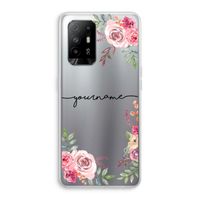 Rozen: Oppo A95 5G Transparant Hoesje