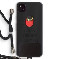 Fries before guys: Pixel 4a 5G Transparant Hoesje met koord