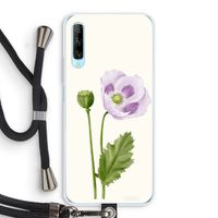 Purple poppy: Huawei P Smart Pro Transparant Hoesje met koord