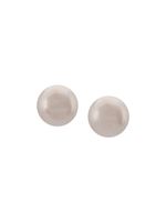 Baggins puces d'oreilles en or blanc 18ct ornées de perles