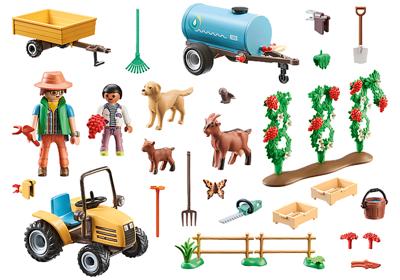 PLAYMOBIL Country - Tractor met aanhanger en watertank Constructiespeelgoed