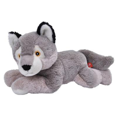 Wild Republic Pluche wolf - knuffel - Eco-kins - 30 cm - knuffelwolf