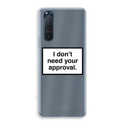 Don't need approval: Sony Xperia 5 II Transparant Hoesje