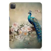 Back Case voor iPad Pro 11 (2024) Vintage Pauwen