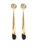 Sophie Buhai x Sophie Buhai boucles d'oreilles pendantes Nautilus en or - Noir