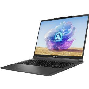 MSI Creator 16 AI Studio A1VHG-094NL Intel Core Ultra 9 185H Laptop 40,6 cm (16") UHD+ 64 GB DDR5-SDRAM 2 TB SSD NVIDIA GeForce RTX 4080 Wi-Fi 7 (802.11be) Windows 11 Pro Grijs