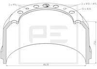 Pe Automotive Remtrommel 166.075-00A - thumbnail