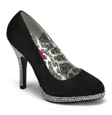 Temptation Pump Rhinestones Black Satin -36 | 30% korting Temptation Pump Rhinestones Black Satin -36 | 30% korting
