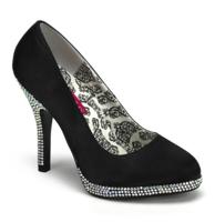 Temptation Pump Rhinestones Black Satin -36 | 30% korting - thumbnail