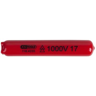 Geïsoleerde tule met klemkap, 10 mm, L=100 mm KS Tools 118.4235