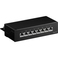 goobay CAT 6a Mini/Desktop Patch Panel, 8 Port patchpaneel - thumbnail