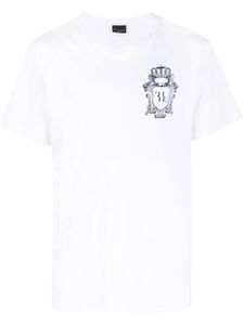 Billionaire t-shirt à logo brodé - Blanc