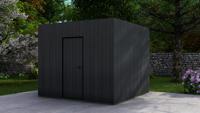 Poolhouse Trendy 300x300 cm - exterieur zwart gecoat- Plat dak- - Van Kooten Poolhouse Trendy 300x300 cm - exterieur zwart gecoat- Plat dak- - Van Kooten