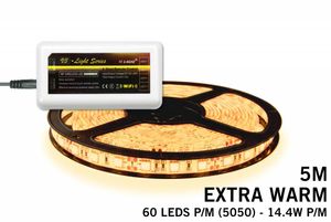 Mi·Light Extra Warm Wit Led Strip | 60 Leds pm 14,4W pm IP65 uitbreidingset