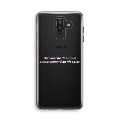 uw waarde daalt niet: Samsung Galaxy J8 (2018) Transparant Hoesje