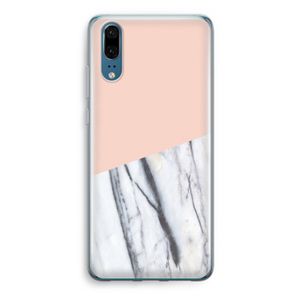 A touch of peach: Huawei P20 Transparant Hoesje