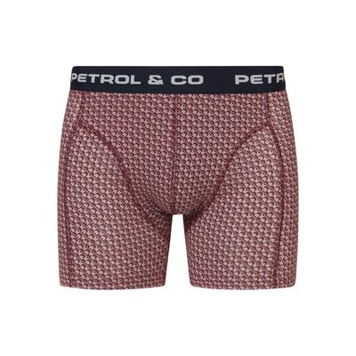 Petrol onderbroek - Petrol Industries - Boxershort Heren - Rood - Wit