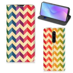 Xiaomi Mi 9T Pro Hoesje met Magneet Zigzag Multi Color