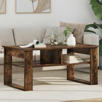 Salontafel Gerookt eiken 96 x 54 x 44 cm Bewerkt hout