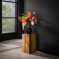 LifestyleFurn Zuil 'Nikkita' Teakhout, 65cm hoog