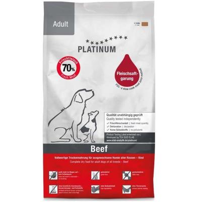 PLATINUM Adult Beef - halfvochtig hondenvoer - 5kg