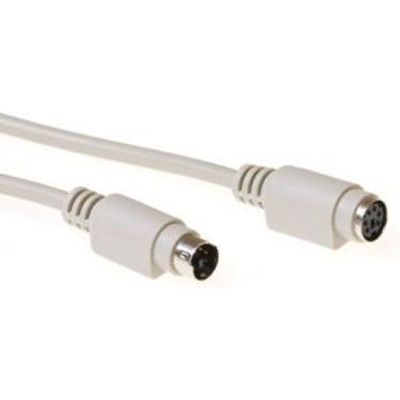 ACT Keyboard/Muis verlengkabel PS/2 male - PS/2 female 1,80 m