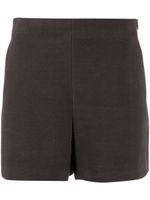 Valentino Garavani short en maille à taille haute - Marron Valentino Garavani short en maille à taille haute - Marron