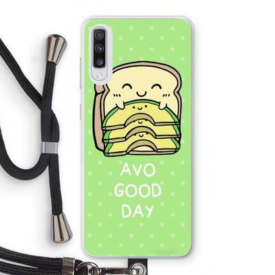 Avo Good Day: Samsung Galaxy A70 Transparant Hoesje met koord