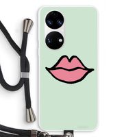 Kusje: Huawei P50 Transparant Hoesje met koord