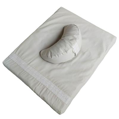 Zafu Zabuton Set met Wigkussen - Grijs kasteel