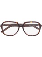 Saint Laurent Eyewear lunettes de vue à monture carrée - Marron