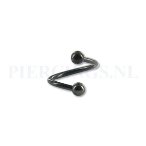 Twister 1.2 mm zwart 10 mm