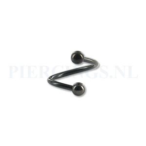 Twister 1.2 mm zwart  8 mm