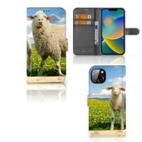 iPhone 14 Plus | Telefoonhoesje | Met pasjeshouder | Schaap en Lammetje