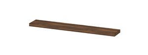 INK wandplank in houtdecor 3,5cm dik variabele maat voor vrije ophanging inclusief blinde bevestiging 60-120x20x3,5cm, noten