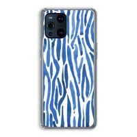 Blauwe nerven: Oppo Find X3 Transparant Hoesje