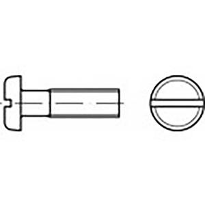 TOOLCRAFT TO-6853230 Platbolkopschroeven M3 4 mm Sleuf DIN 85 Staal 2000 stuk(s)