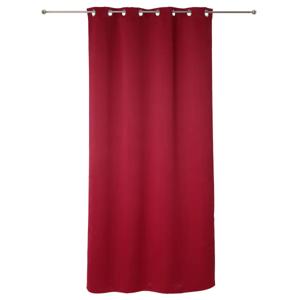 Atmosphera verduisterende gordijnen - set 2x stuks - B135 x L240 cm - rood - geplooid