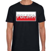 Polen / Polska landen t-shirt zwart heren - thumbnail