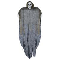 Halloween/horror thema hang decoratie Skelet/Zombie - met gescheurde kleding - griezel pop - 120 cm