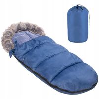 Viking Choice  Kinder slaapzak Navy Blue - met kraag en ritssluiting - thumbnail