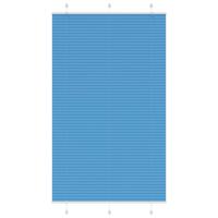 VidaXL Plissé rolgordijn 120x200cm stofbreedte 119,4cm polyester blauw