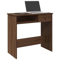 Bureau 80x40x75 cm bewerkt hout bruin eikenkleur